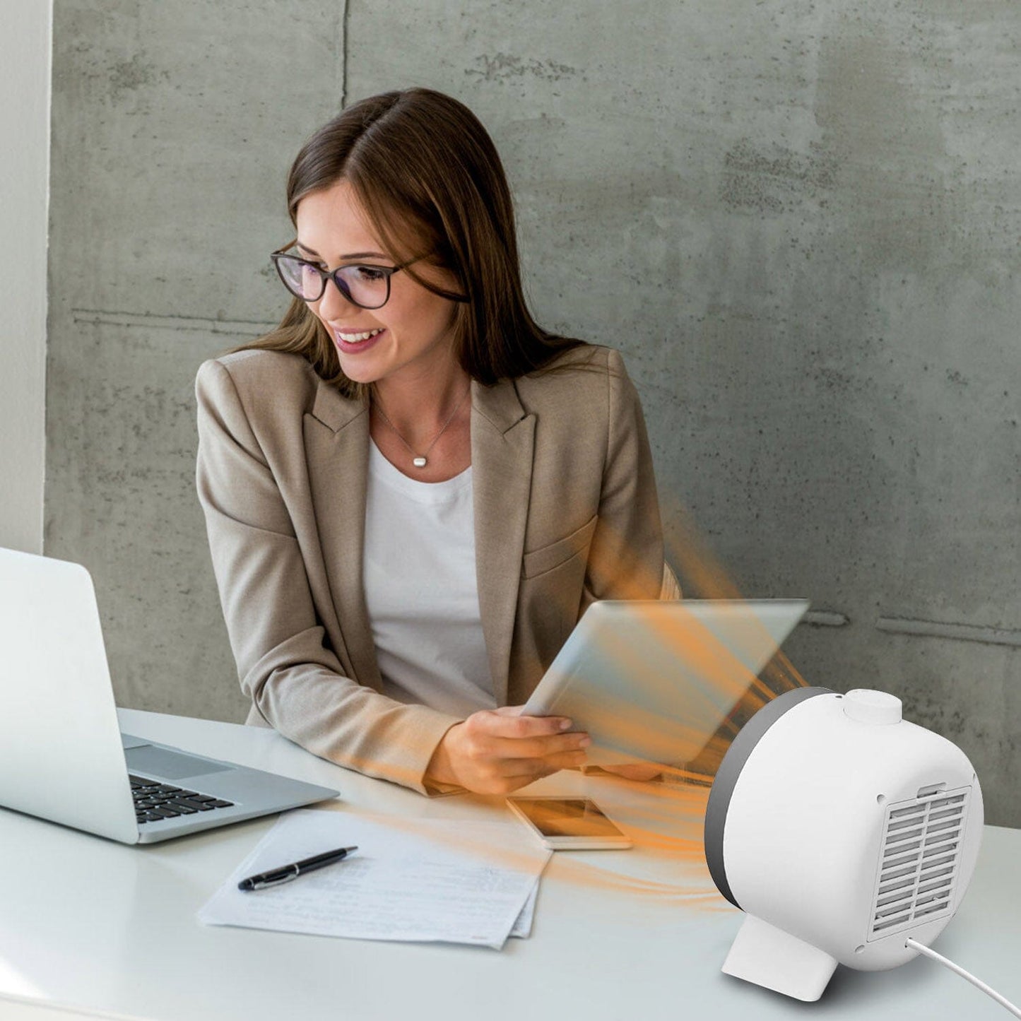 Skorter | 1000W Electric Room Heater Fan