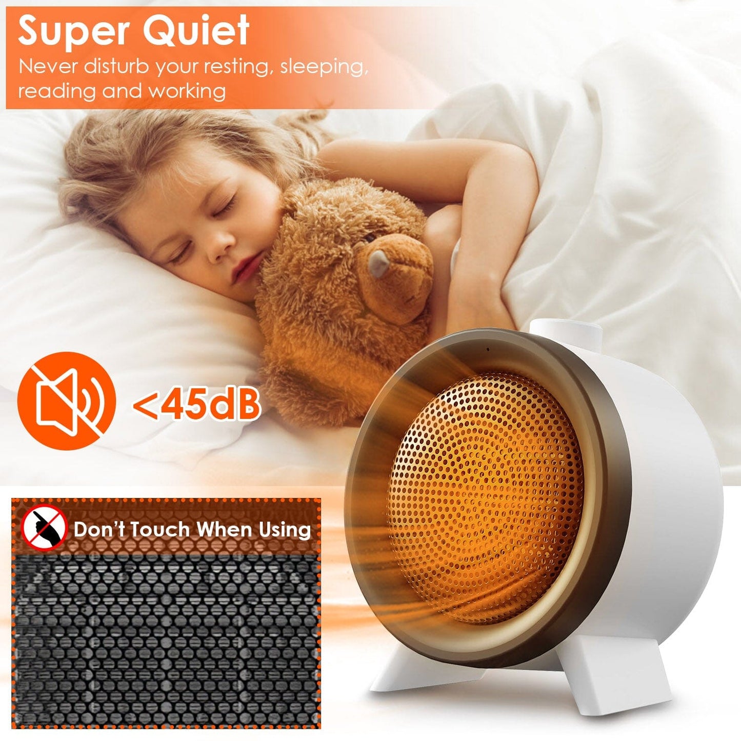 Skorter | 1000W Electric Room Heater Fan