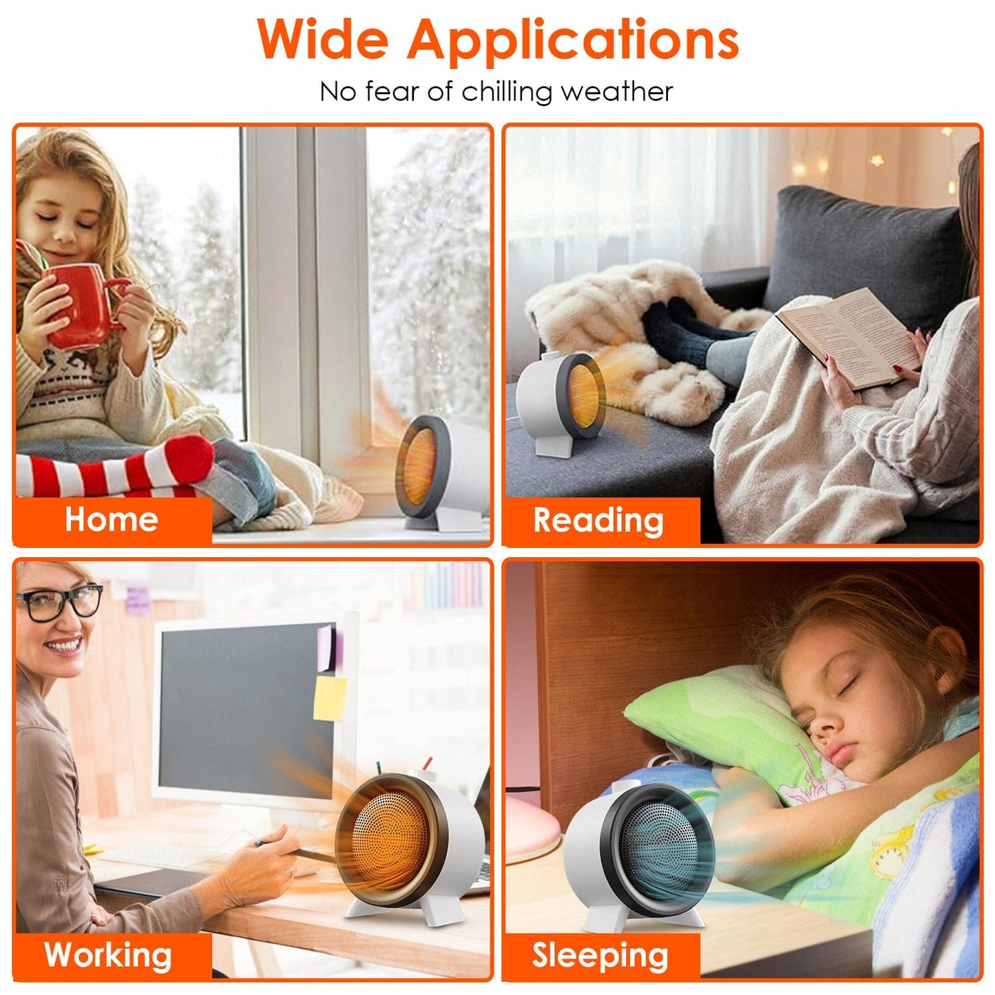 Skorter | 1000W Electric Room Heater Fan