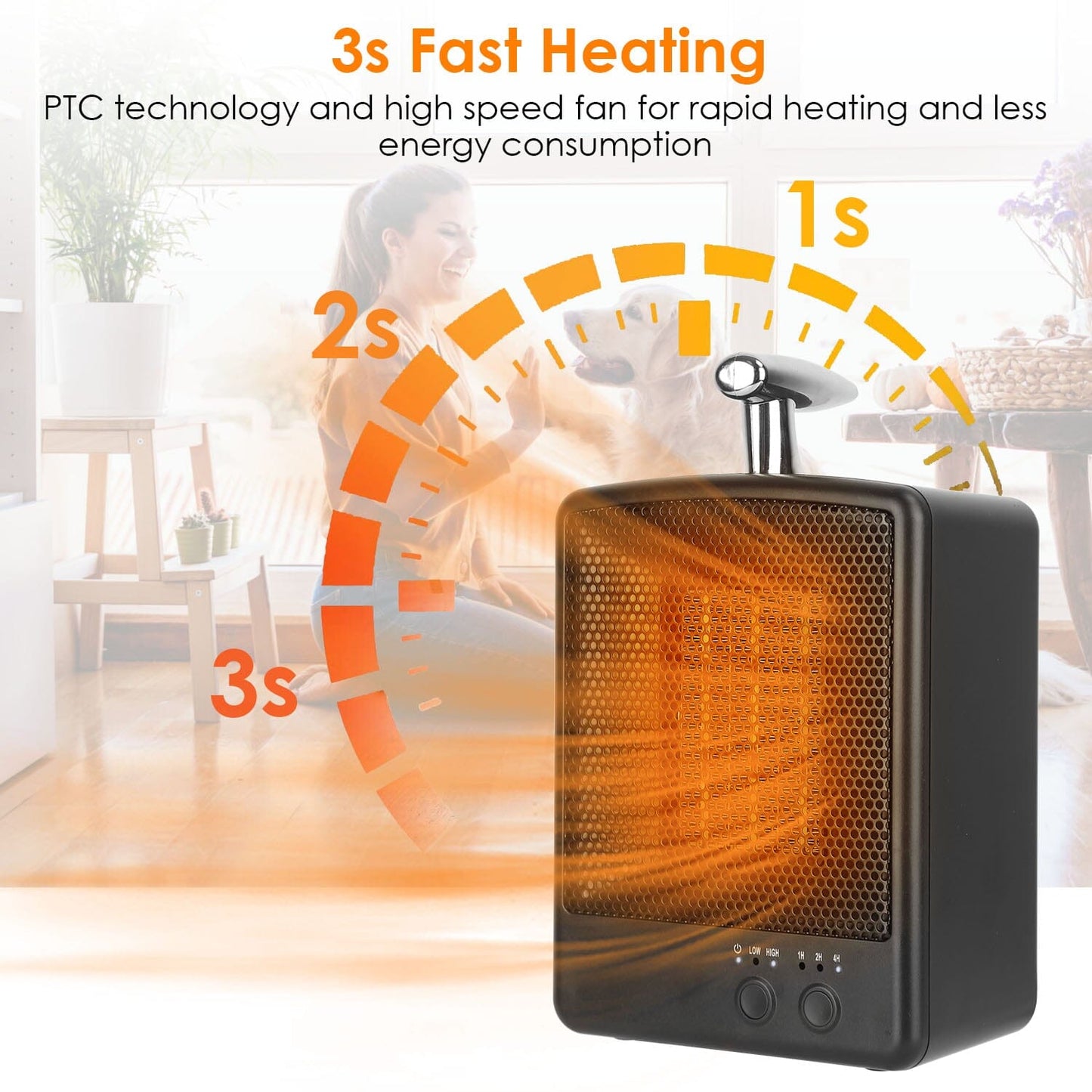 Skorter | 1000W Portable Electric Room Heater