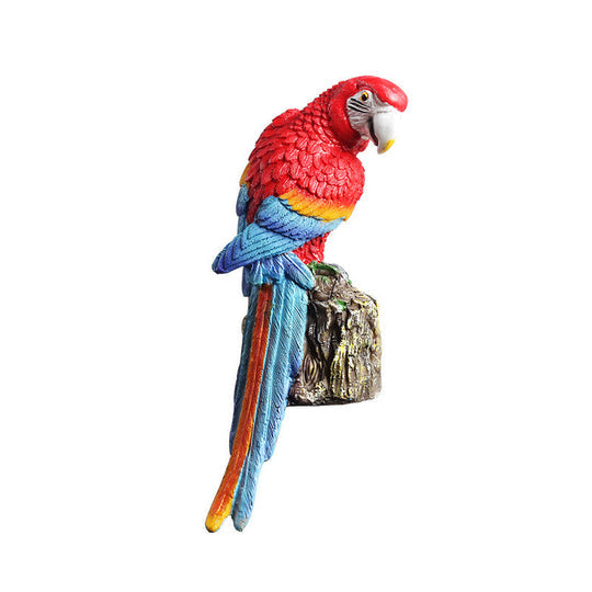 skorter | Garden Owl Parrot Statue LED Solar Light Outdoor Waterproof Lawn Lamp