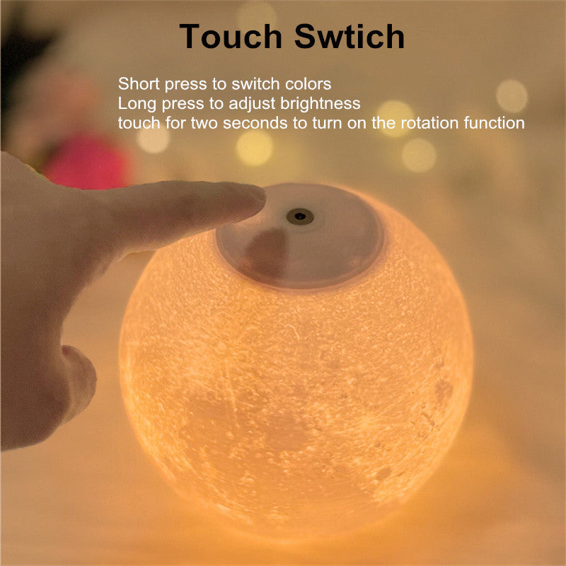 Skorter | Levitating Illusion Color Option Rotating Magnetic Moon Lamp
