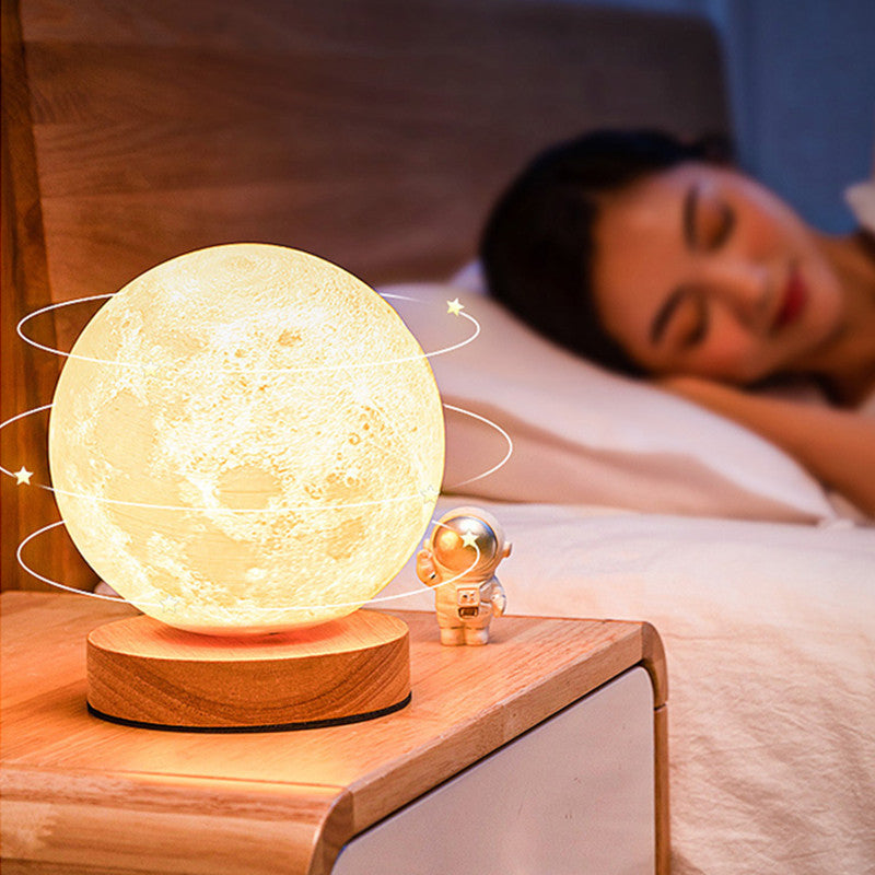 Skorter | Levitating Illusion Color Option Rotating Magnetic Moon Lamp