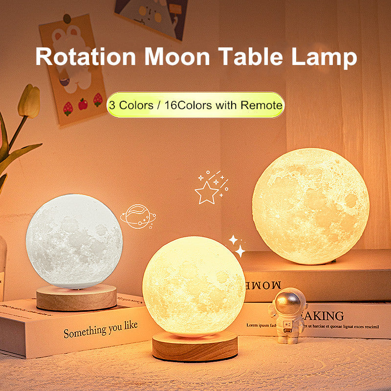 Skorter | Levitating Illusion Color Option Rotating Magnetic Moon Lamp