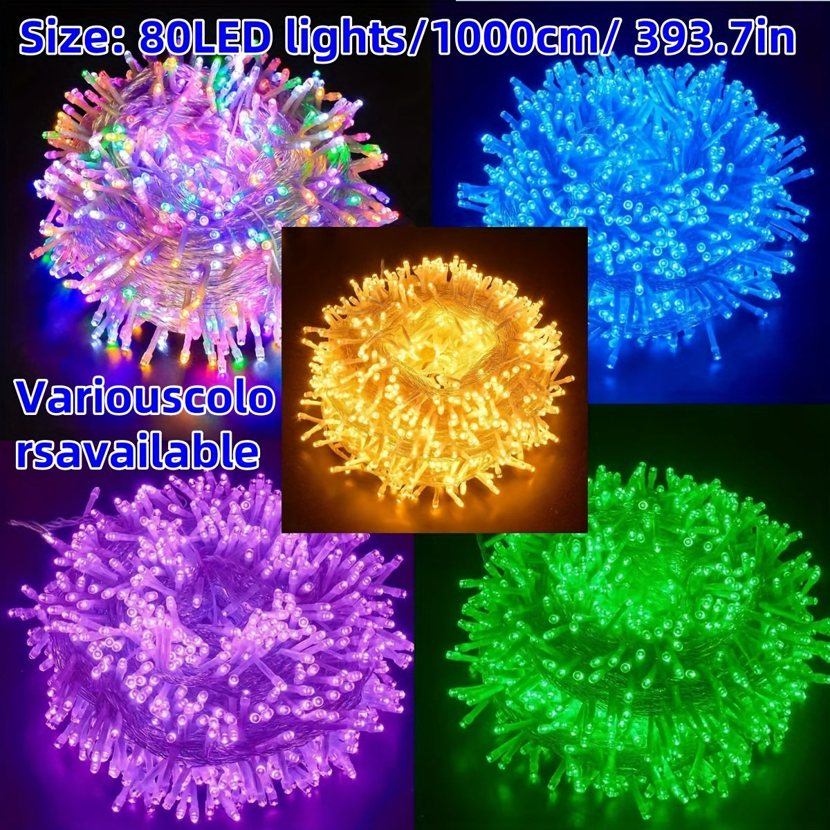 Skorter | LuxeGlow - Festive LED lights 10m, Multi-Color
