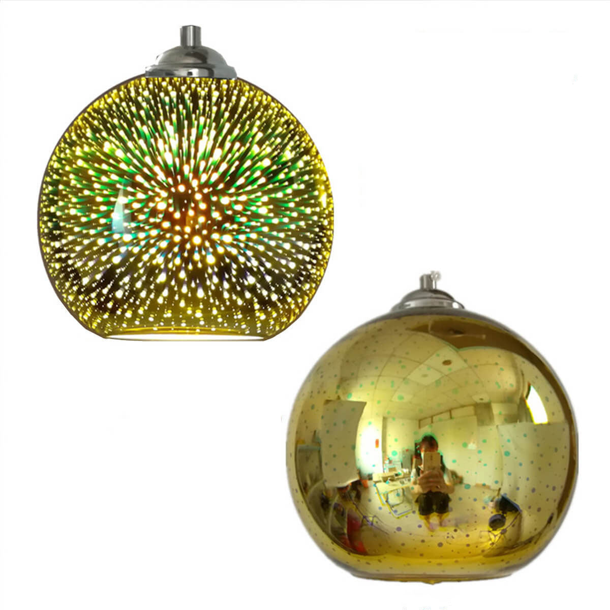 Skorter | Modern creative 3D colorful firework glass 1-light dome pendant lamp