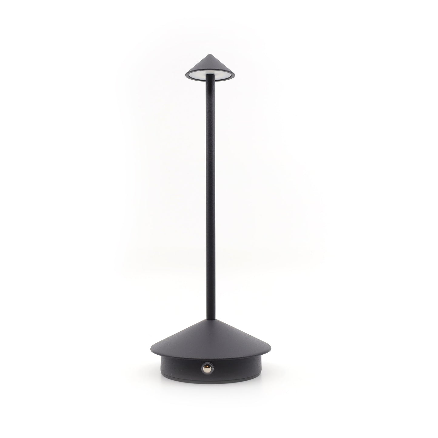 Skorter | Shade Crest Rechargeable Table Lamp // Black