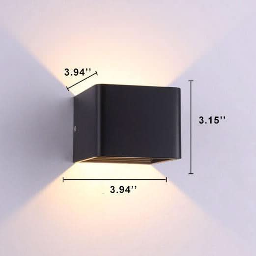 Skorter | Luxorlight - Stylish Square LED Wall Lamps in Aluminum