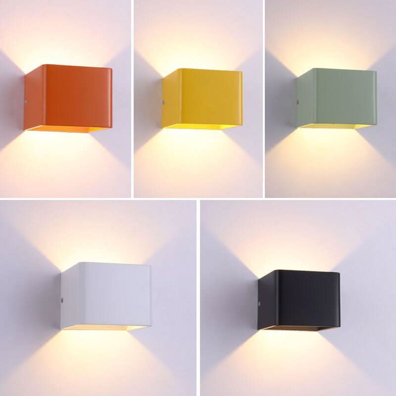 Skorter | Luxorlight - Stylish Square LED Wall Lamps in Aluminum