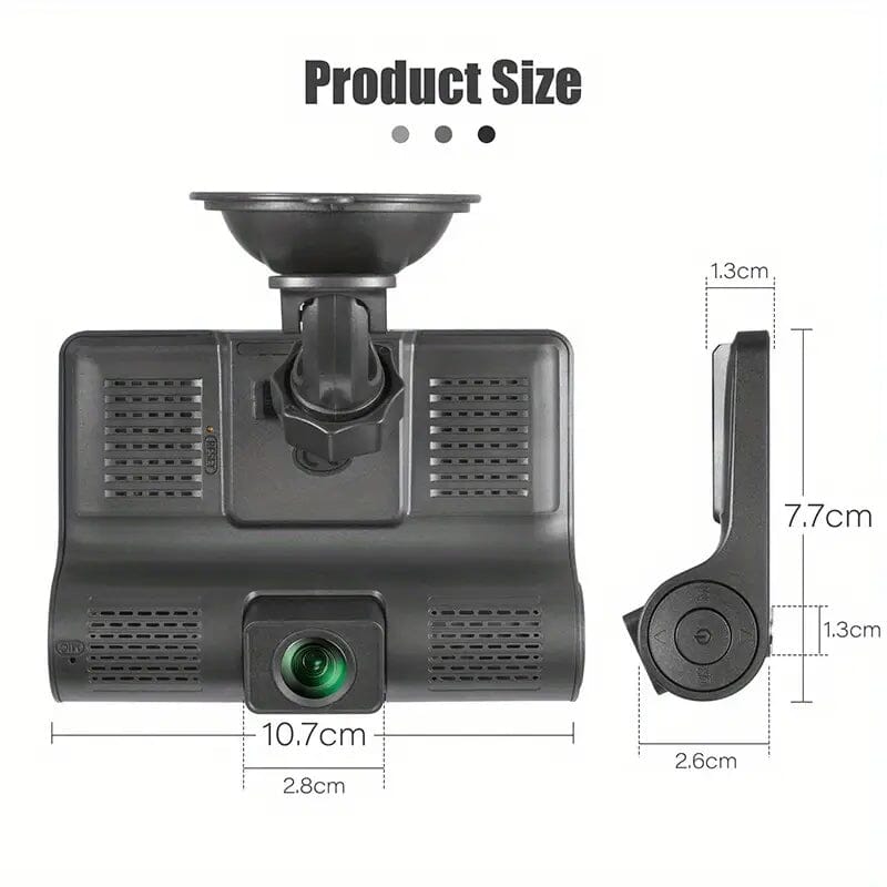 Skorter | 1080P 3-camera recorder Dash Cam with night vision