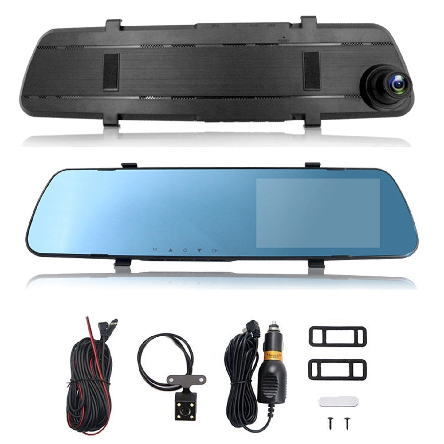 Skorter | 1080P Car DVR 4.3 inch Dash Cam with 140° Angle Loop Recording