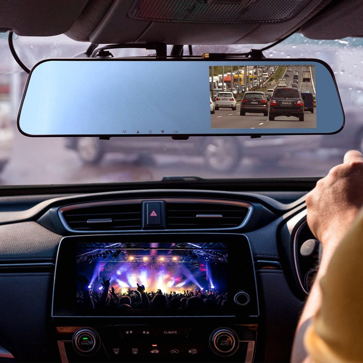 Skorter | 1080P Car DVR 4.3 inch Dash Cam with 140° Angle Loop Recording
