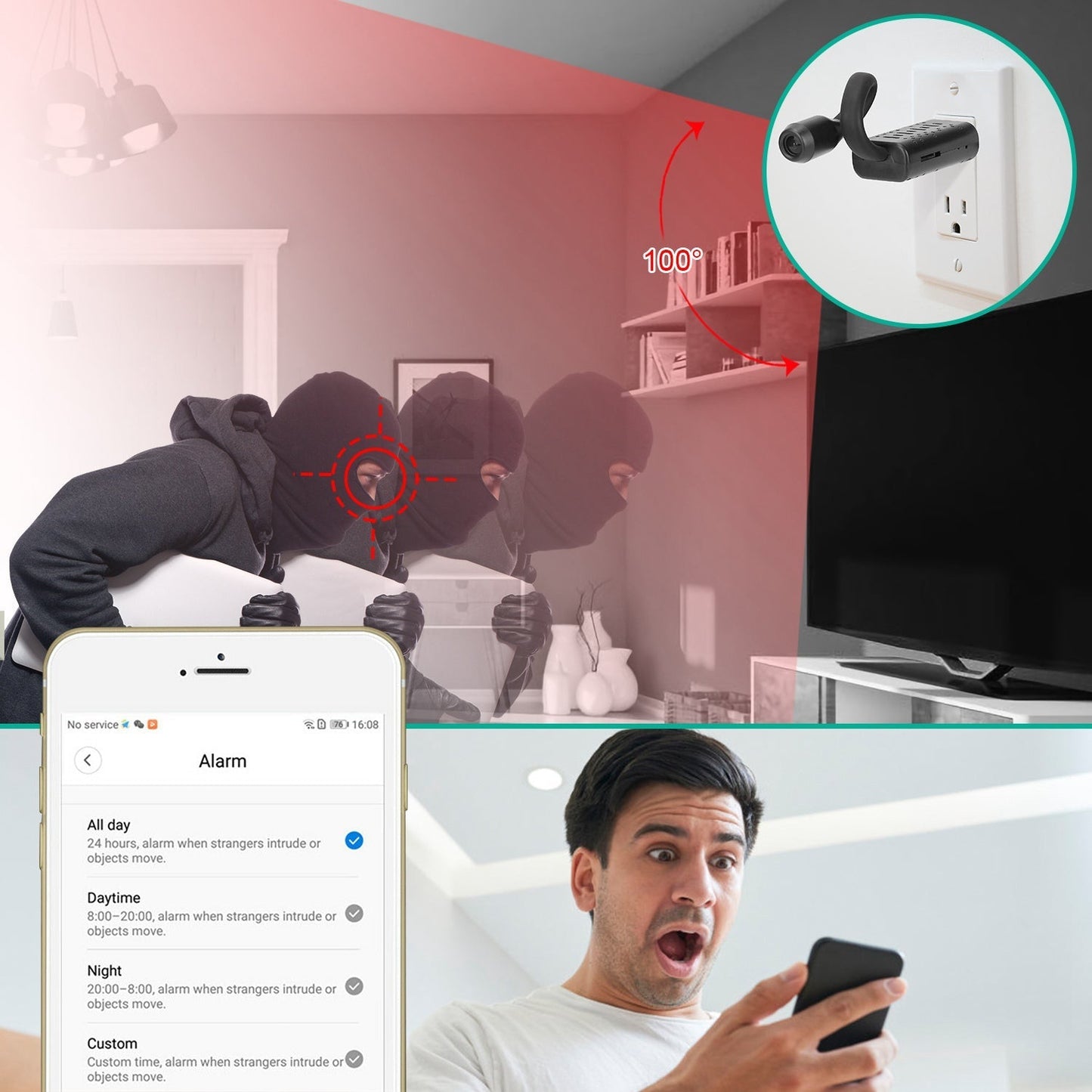 Skorter | 1080P HD Mini USB IP Camera Motion Detection