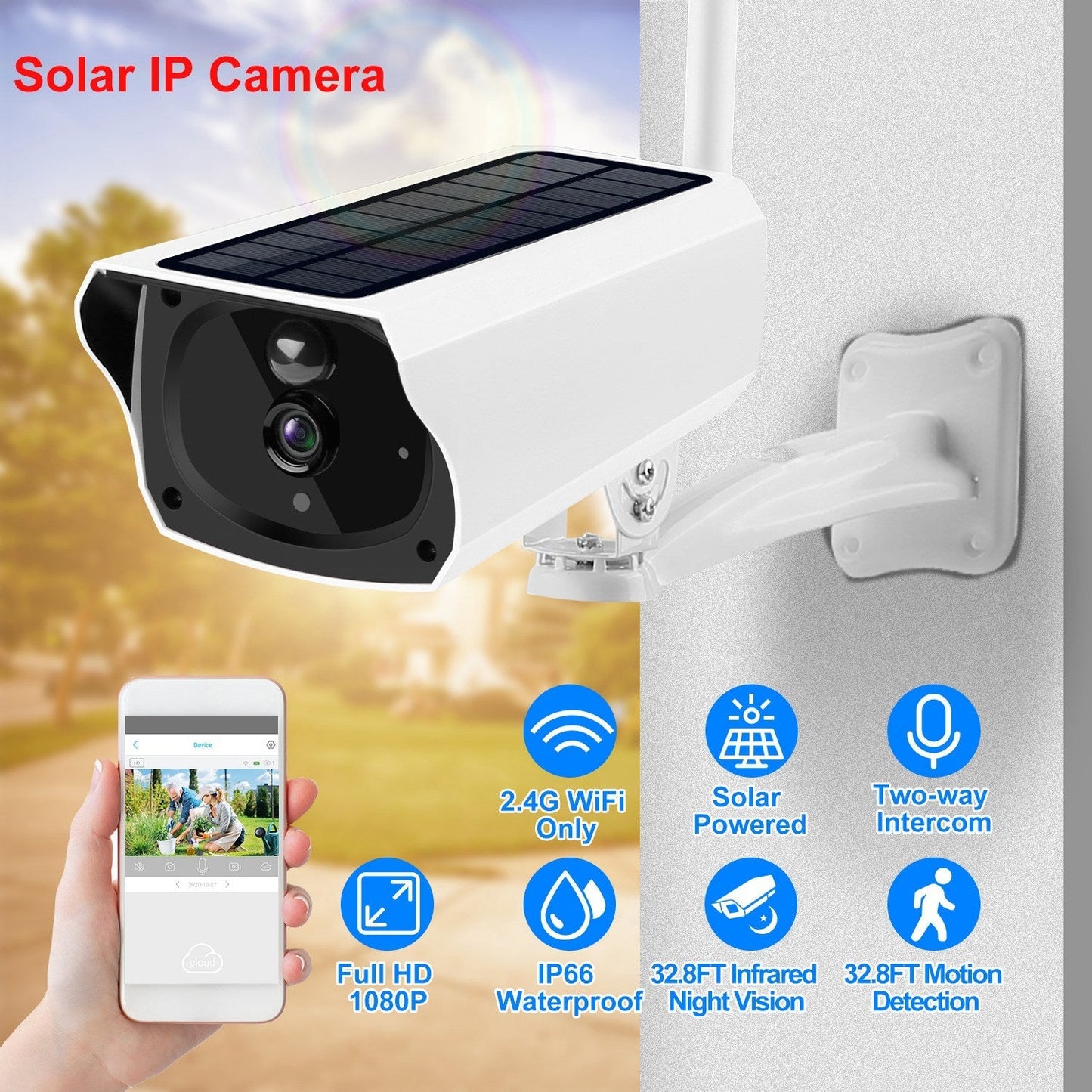 Skorter | 1080P Solar Powered Wifi IP Camera