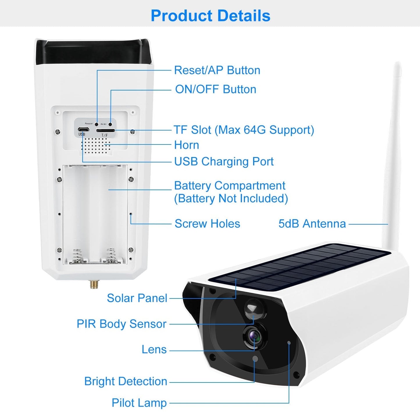 Skorter | 1080P Solar Powered Wifi IP Camera