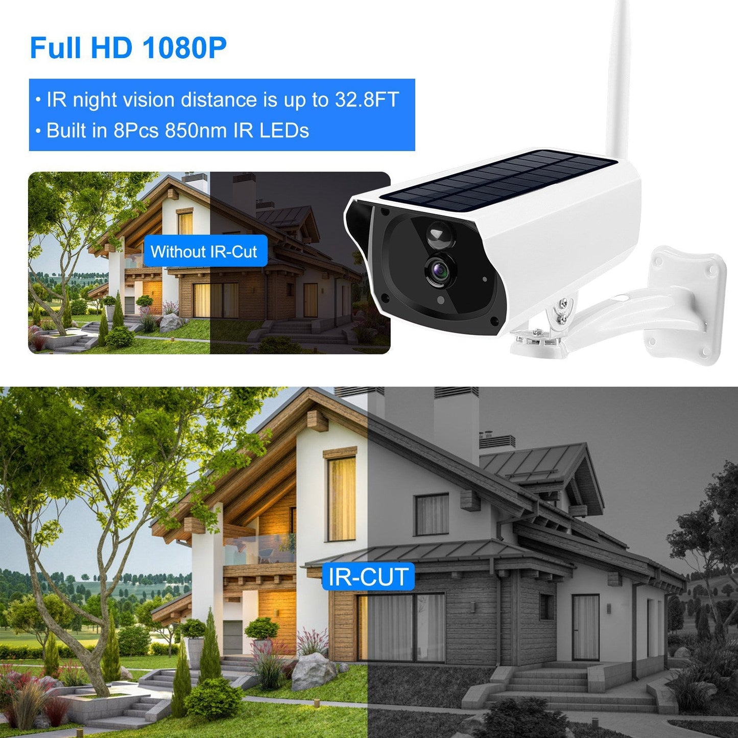 Skorter | 1080P Solar Powered Wifi IP Camera