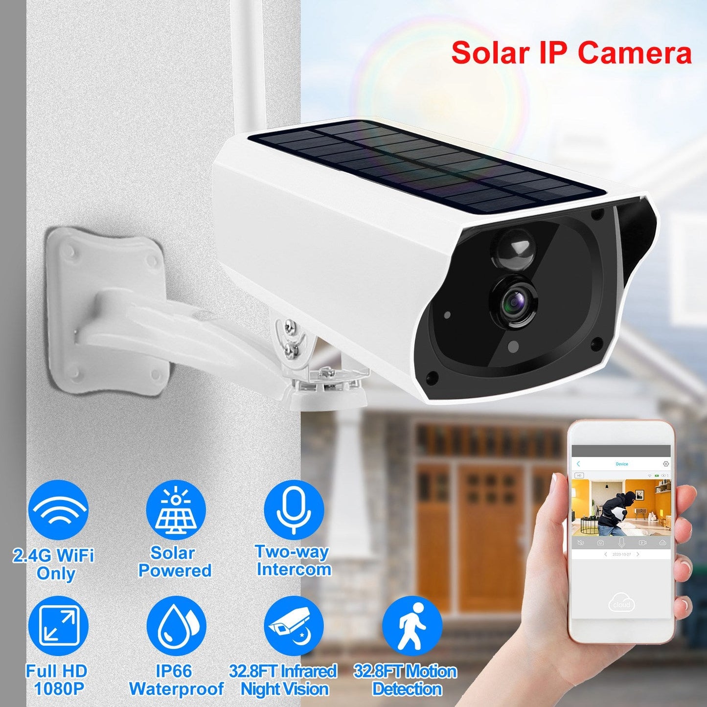 Skorter | 1080P Solar Powered Wifi IP Camera
