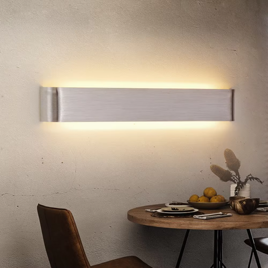 Skorter | Nordic LED Wall Light - Modern Brushed Aluminum Indoor Wall Light