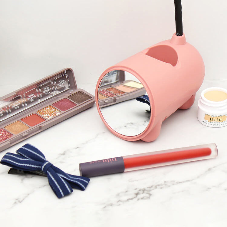 Skorter | LumoBun Table Lamp – Cute LED Desk Lamp with Pen Holder and USB Connection