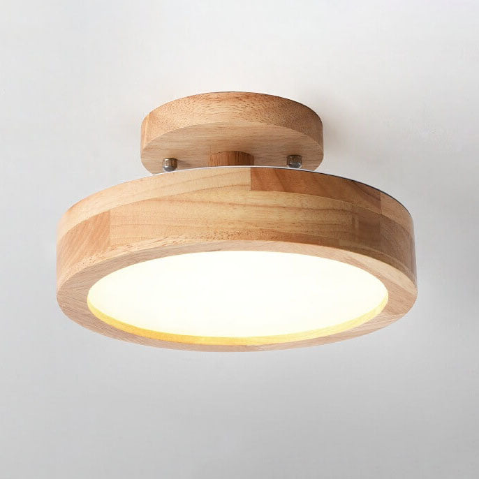 Skorter | Scandinavian round LED semi-flush mount ceiling light