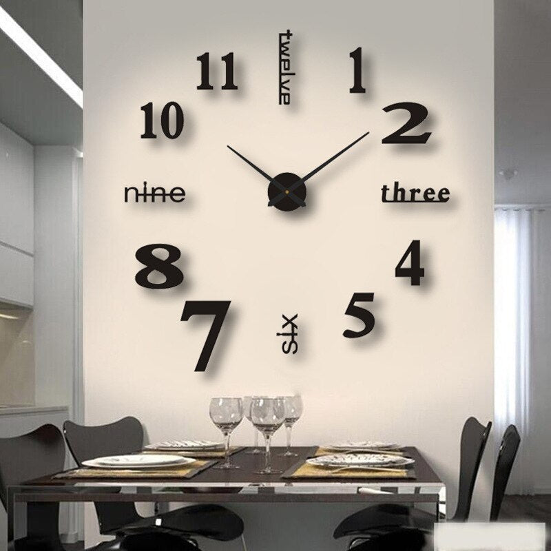 Skorter | Modern Statement Wall Clock with Unique Design for Living Room & Office Decor