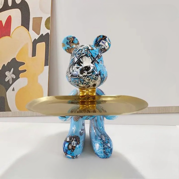 Skorter | CraftBear - Bear statue with tray