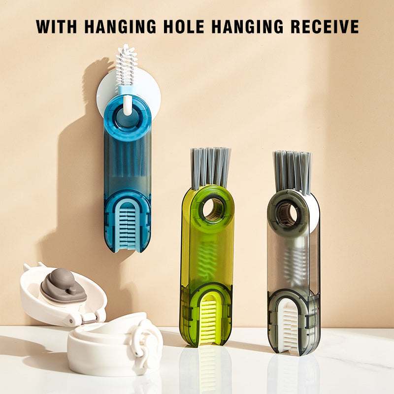 skorter | 3 In 1 Cleaning Brush Multi-Function Bottle Gap Cleaner Brush