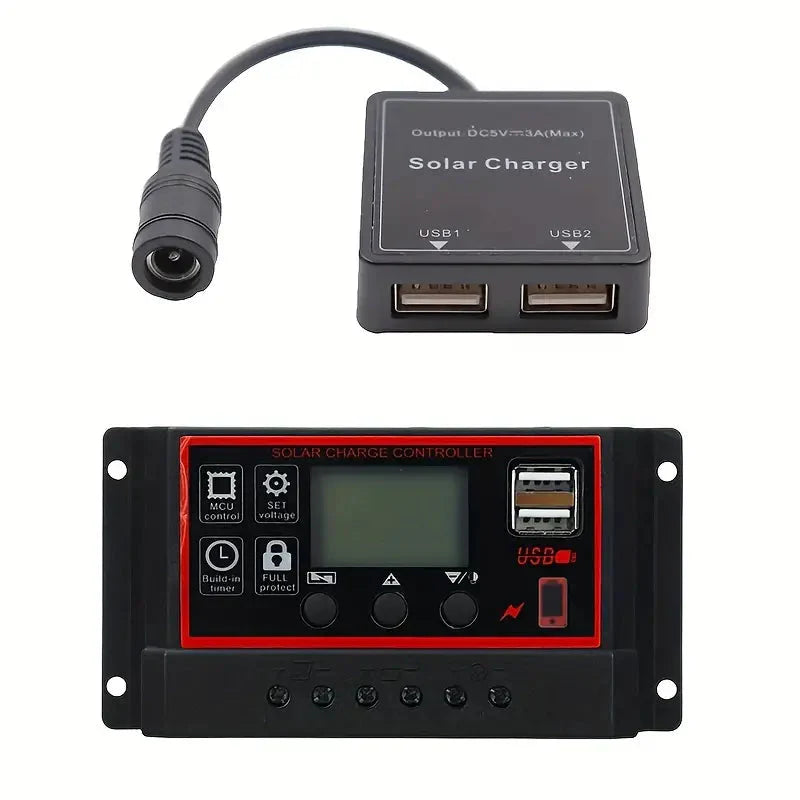 Skorter | 10W Solar Panel 18V Solar Cell 60A&100A Controller Solar Panels