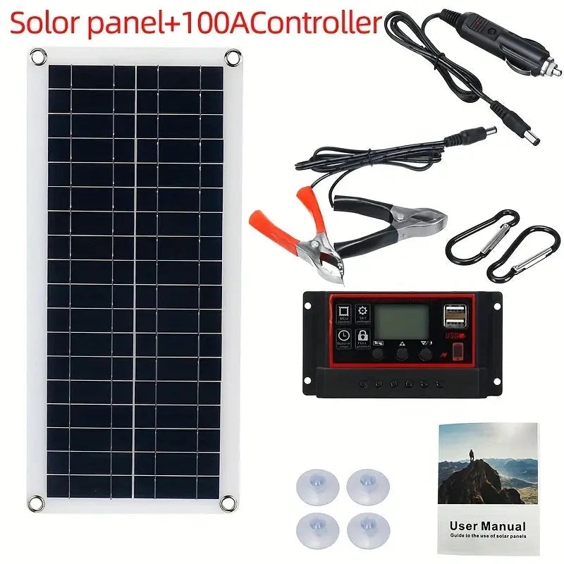 Skorter | 10W Solar Panel 18V Solar Cell 60A&100A Controller Solar Panels
