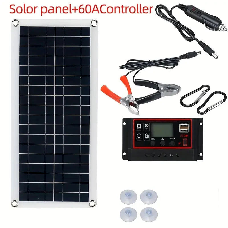 Skorter | 10W Solar Panel 18V Solar Cell 60A&100A Controller Solar Panels