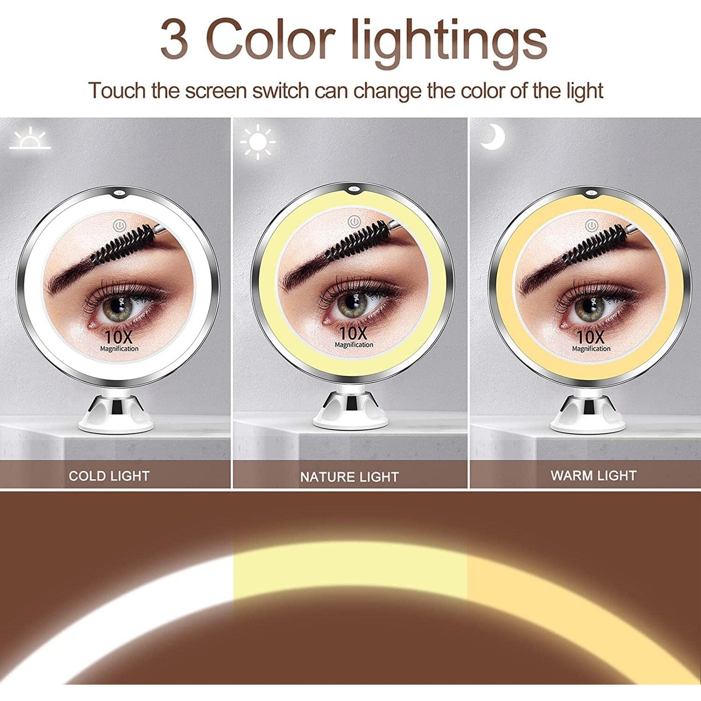 Skorter | 10X Magnifying Mirror with Light