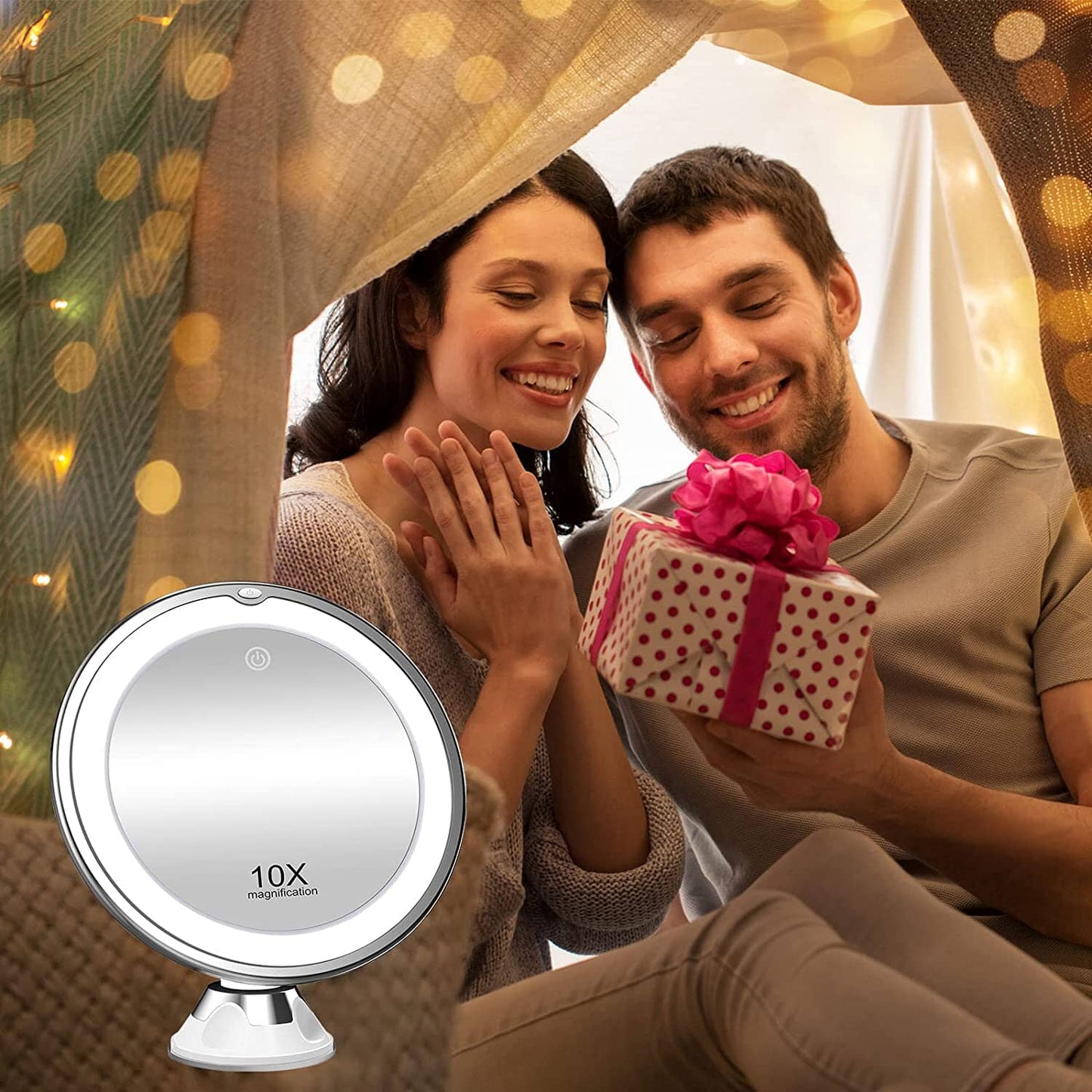 Skorter | 10X Magnifying Mirror with Light