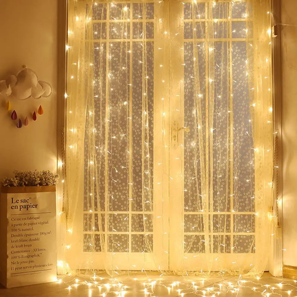 Skorter | LumiCurtain - LED Curtain Lighting for Outdoor – Waterproof Ambient Lighting for Garden, Balcony & Terrace