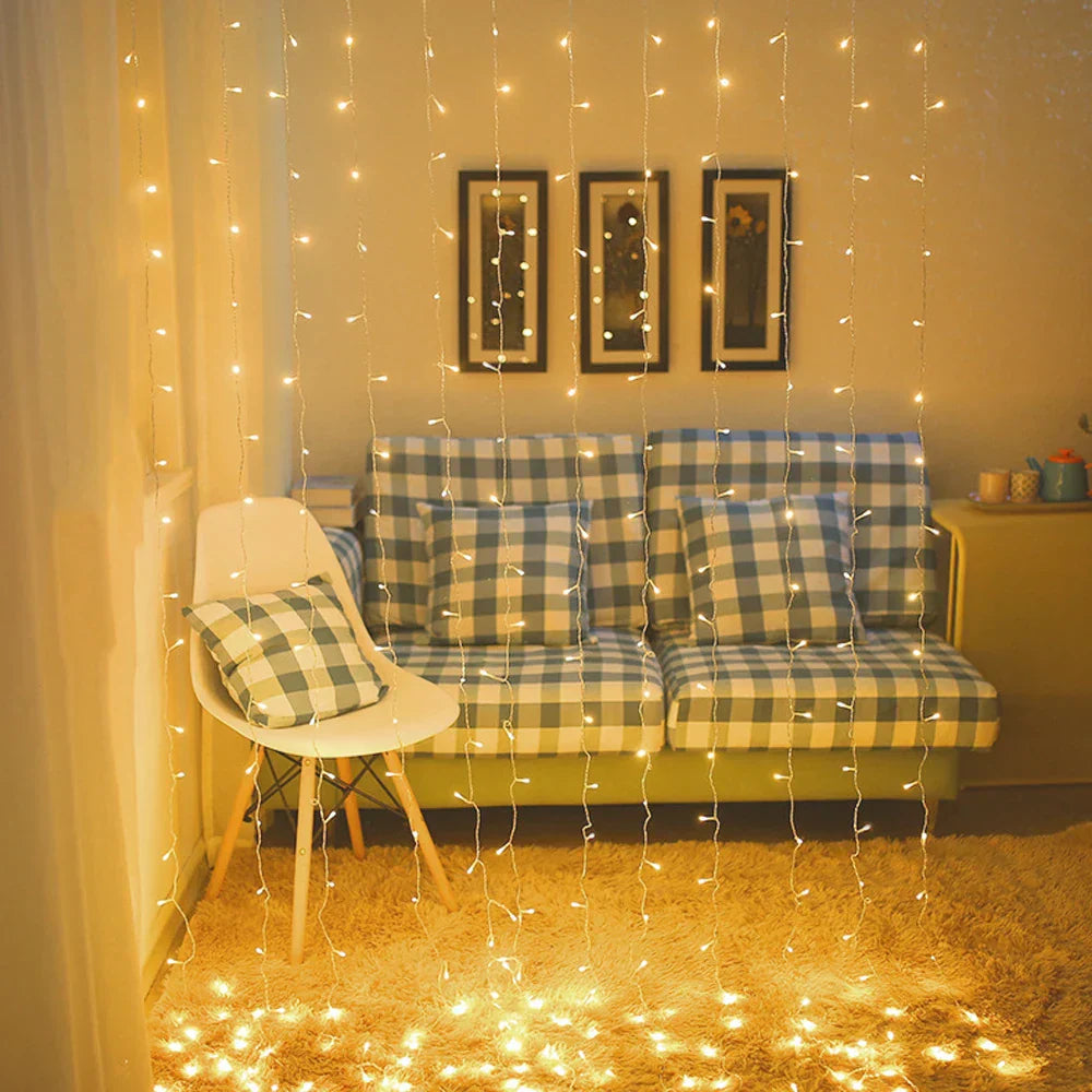 Skorter | LumiCurtain - LED Curtain Lighting for Outdoor – Waterproof Ambient Lighting for Garden, Balcony & Terrace