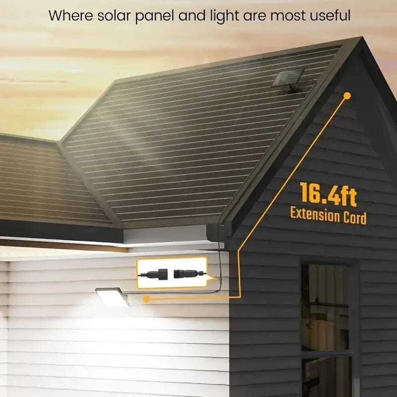 Skorter | 113 LED Cool White Floodlight Solar Motion Sensor Light