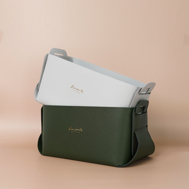 Skorter | Faux leather storage baskets