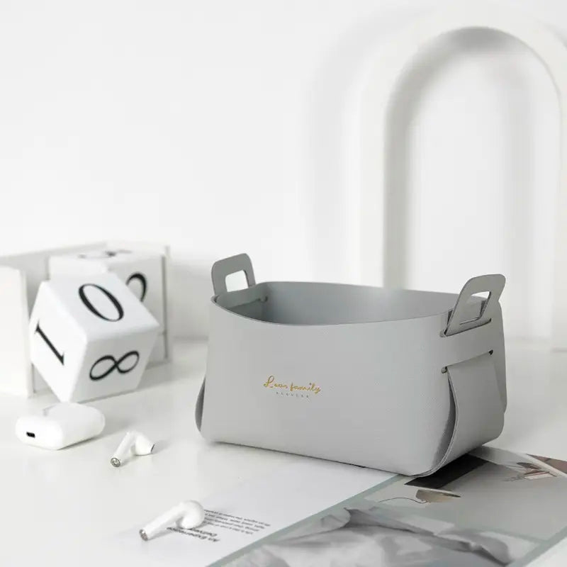 Skorter | Faux leather storage baskets