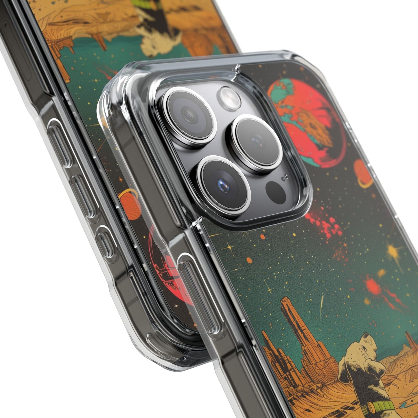 Skorter | Dog Astronaut Magnetic Clear Case for iPhone Series