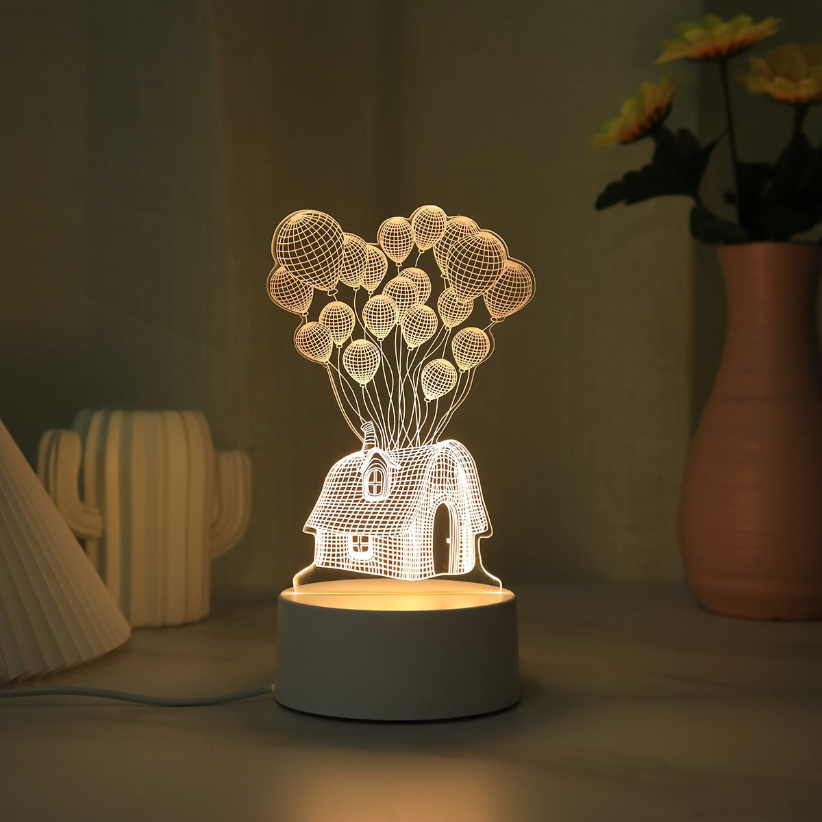 Skorter | LumiBalloon - 3D LED Balloon House Night Light USB powered