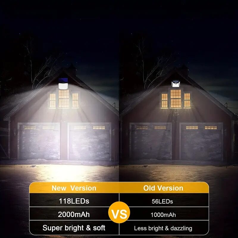 Skorter | 118 LED solar motion sensor floodlight with remote control