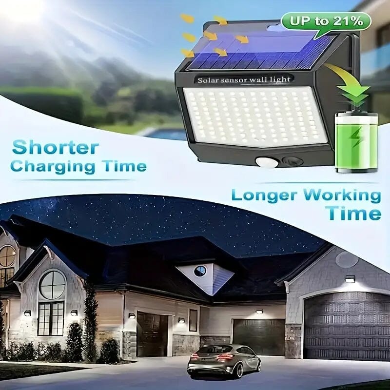 Skorter | 118 LED Ultra-Light Solar Security Outdoor Light