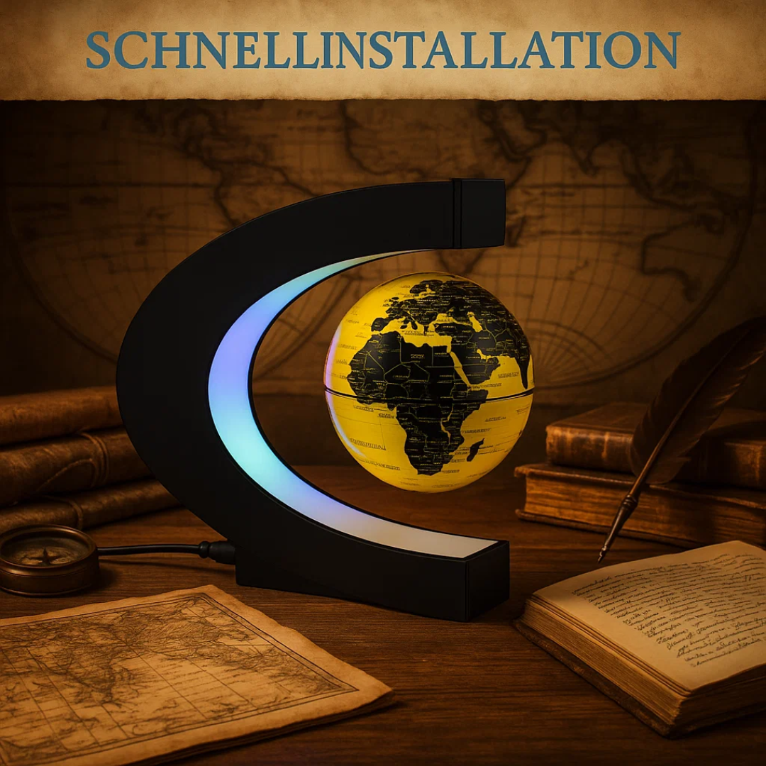 Skorter | AstroGlobe LED World Globe – Floating Globe Lamp with Magnetic Suspension