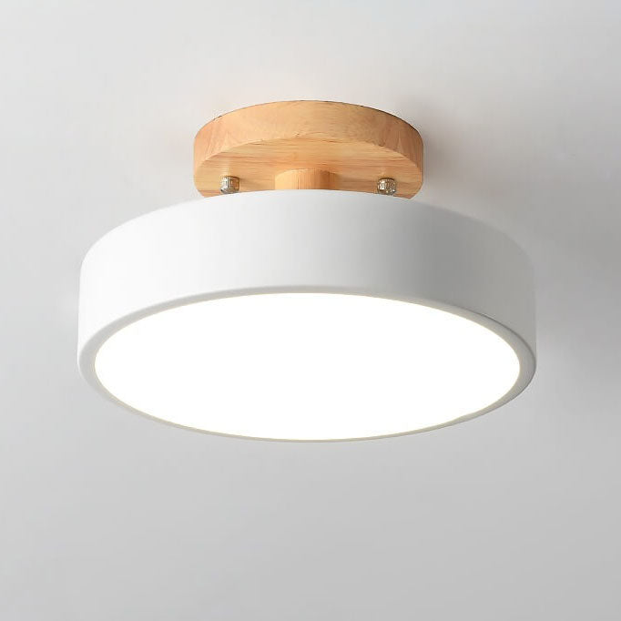 Skorter | Scandinavian round LED semi-flush mount ceiling light