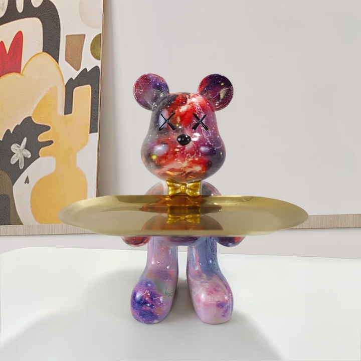 Skorter | CraftBear - Bear statue with tray