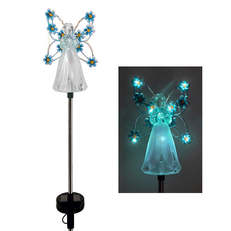 Skorter | SolarAngel - LED Garden lamp with solar energy with angel design - Weatherproof outdoor lighting