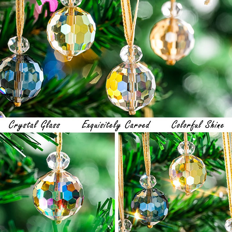 Skorter | 12 Pcs - Christmas Crystal Ball Hanging Ornament