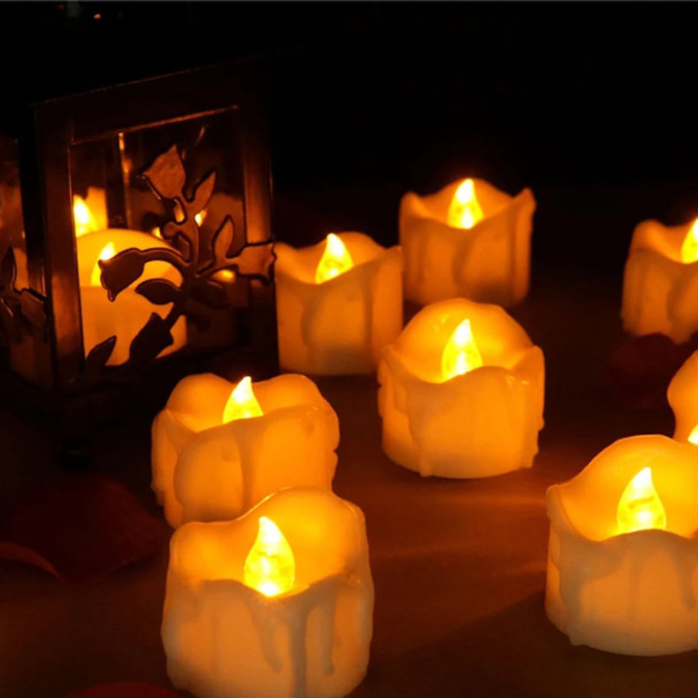 Skorter | 12 pcs - Flameless LED Tealights with remote control