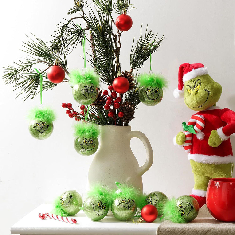 Skorter | 12 pcs - Cheeky Christmas hanging decoration ball