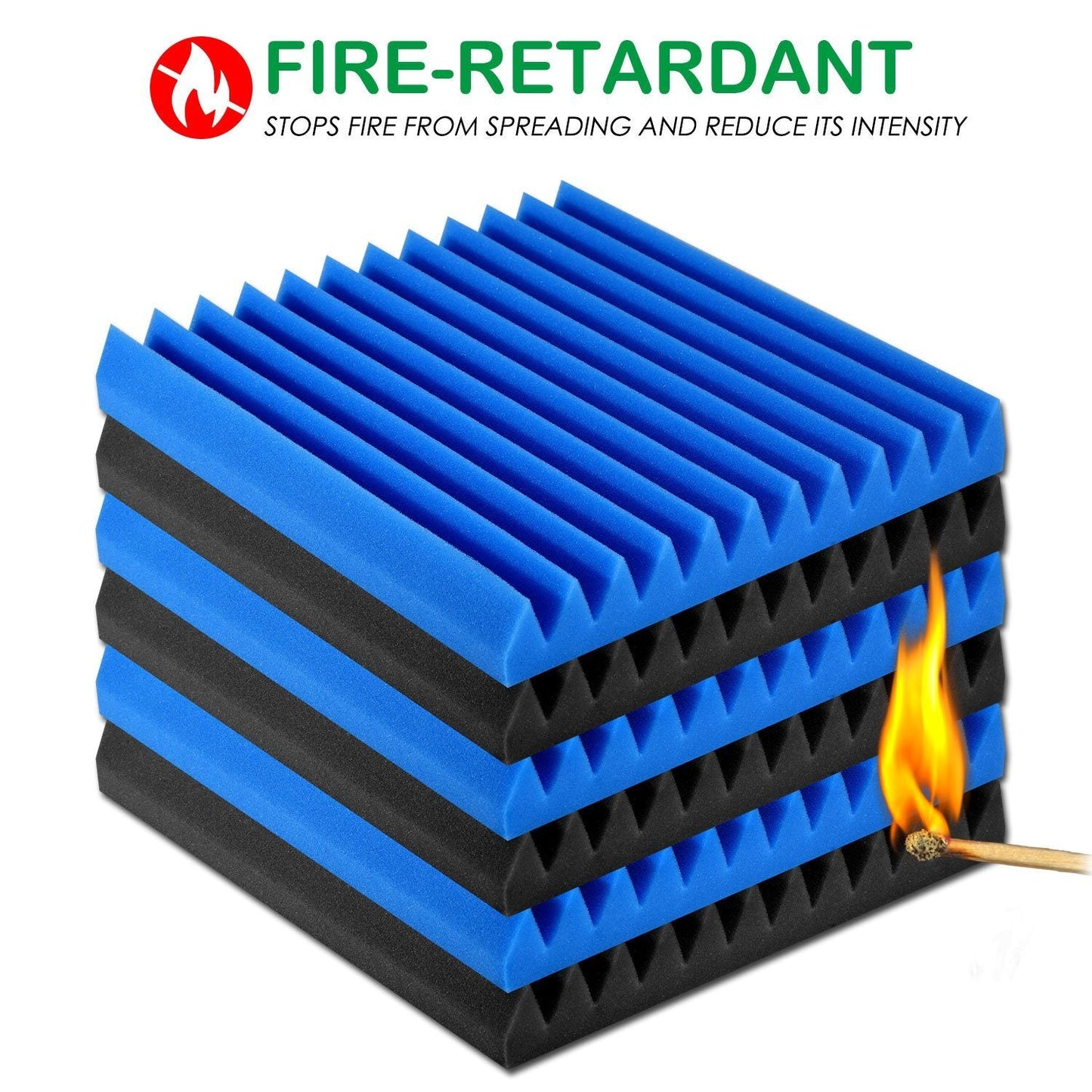 Skorter | 12-Pack: Soundproof padding acoustic foam panels