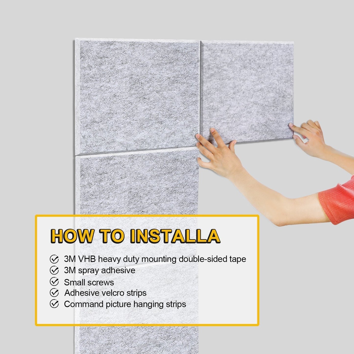 Skorter | 12-Pack: AGPtEK Acoustic Absorption Soundproofing Panels